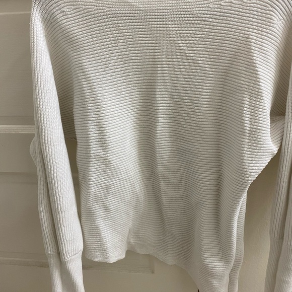 Express Ribbed Asymmetrical Tunic Sweater - Picture 4 of 6